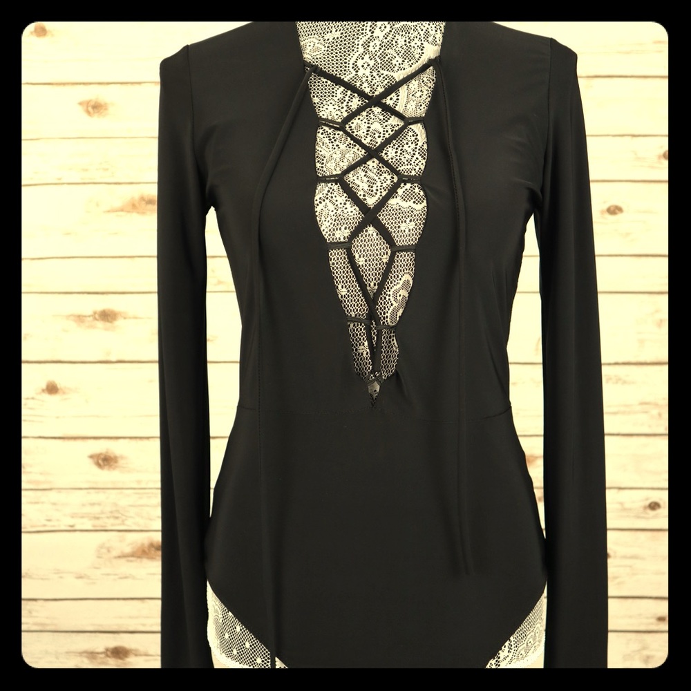 Super sexy long sleeve one piece top! 😍